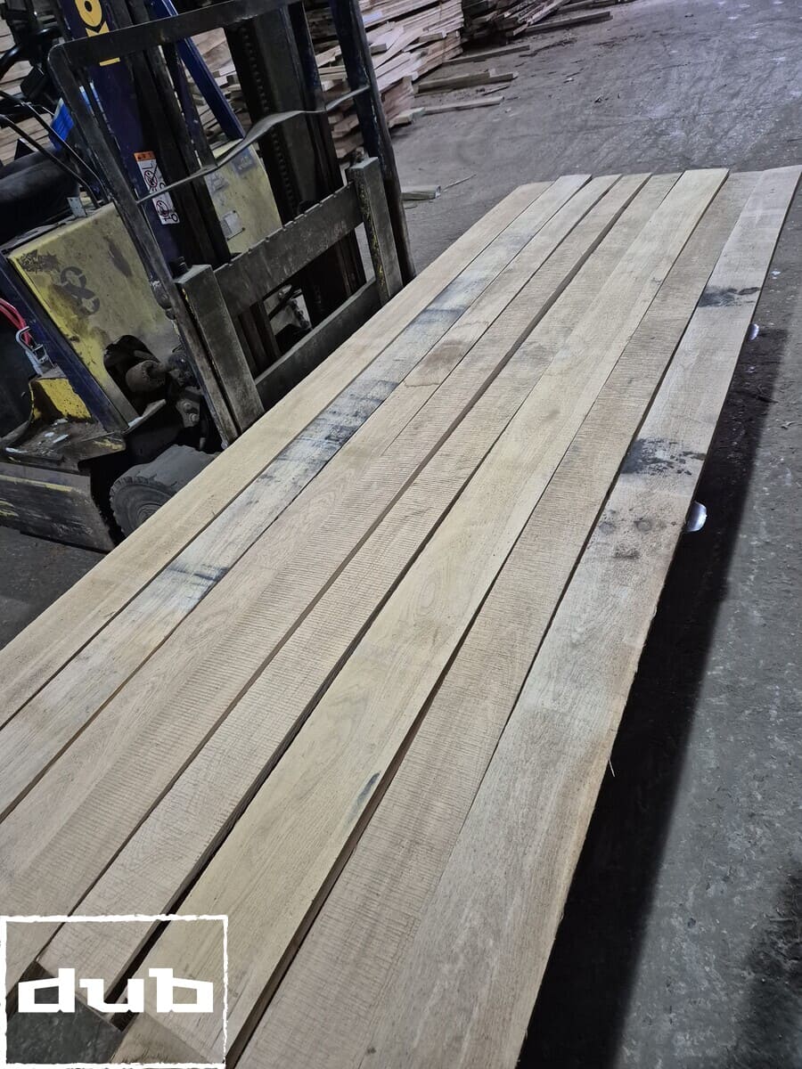 Массив дуба обрезной 0 сорт 3000х150х32мм